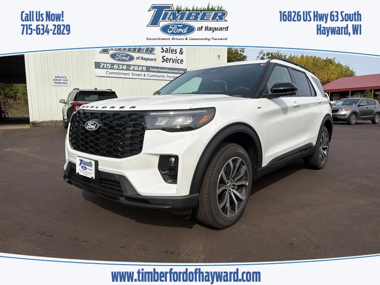 2027 FORD Explorer ST-Line, Star White Metallic Tri-Coat for sale in Hayward, WI